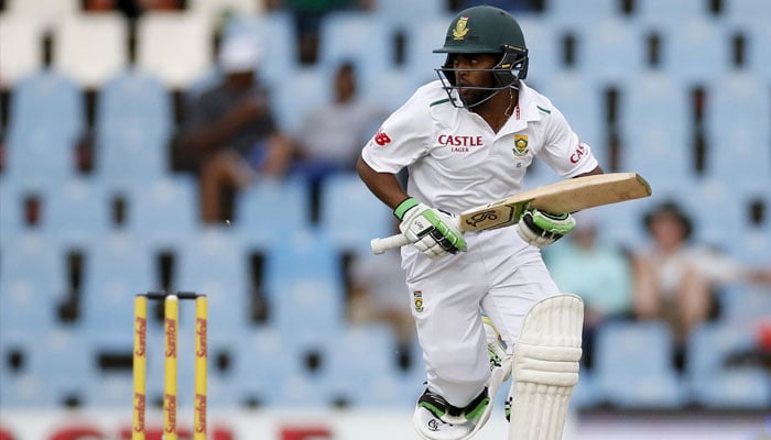 South Africas Temba Bavuma makes a run during the fourth cricket test match against England at Centurion, South Africa, January 22, 2016. — Reuters