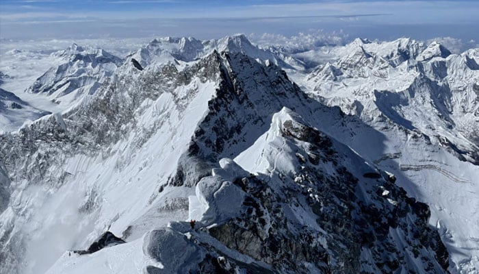 An aerial view of the Mount Everest.— AFP/file