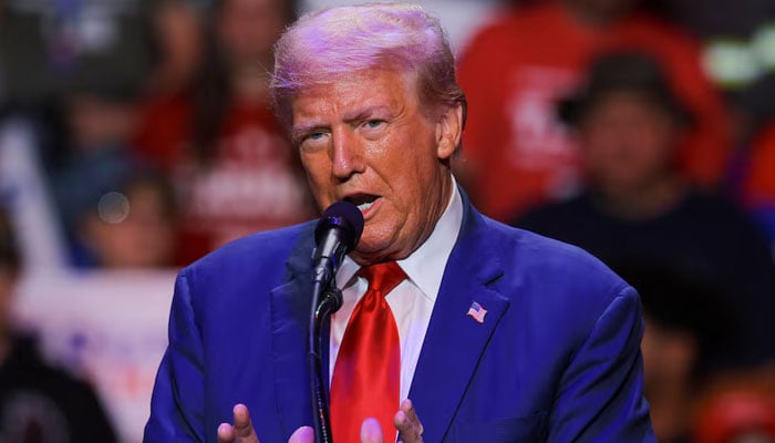 Republican presidential nominee and former US President Donald Trump holds a campaign rally in Indiana, Pennsylvania, US, September 23, 2024. — Reuters