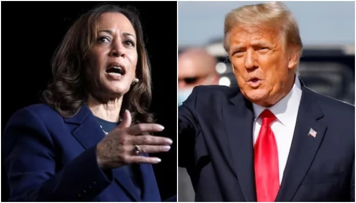 A combination of images showing US Vice President and Democratic presidential candidate Kamala Harris (left) and former US president and Republican presidential candidate Donald Trump. — Reuters/File