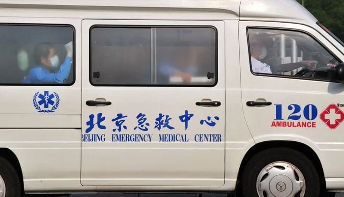 A representational image of an ambulance in China. — AFP/File