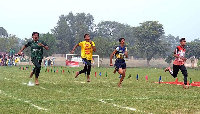 This representational image shows students participating in a sports gala. — APP/File