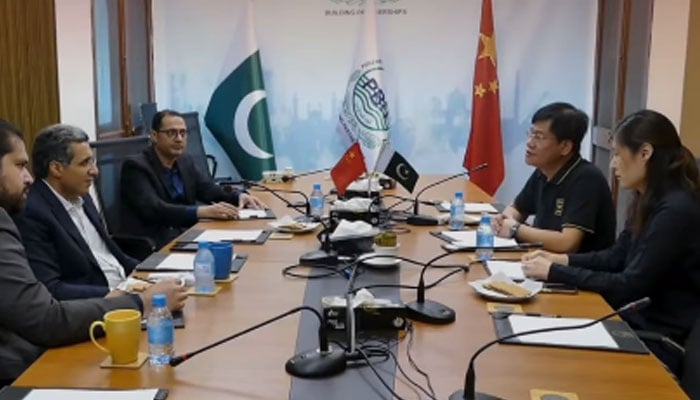 Punjab Board of Investment and Trade (PBIT) members in a meeting with a leading Chinese company  Modern Ceramics Sanitary Ware (Pvt) Limited on October 14, 2024. — Screengrab via Facebook/Punjab Board of Investment and Trade - PBIT