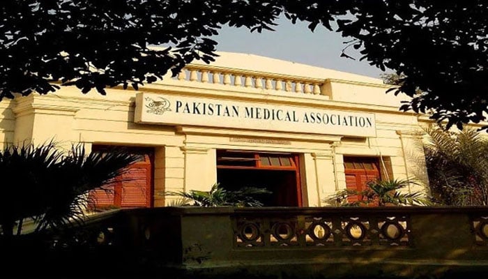 This representational image shows the Pakistan Medical Association (PMA) building. — Facebook/Pakistan Medical Association Karachi/File