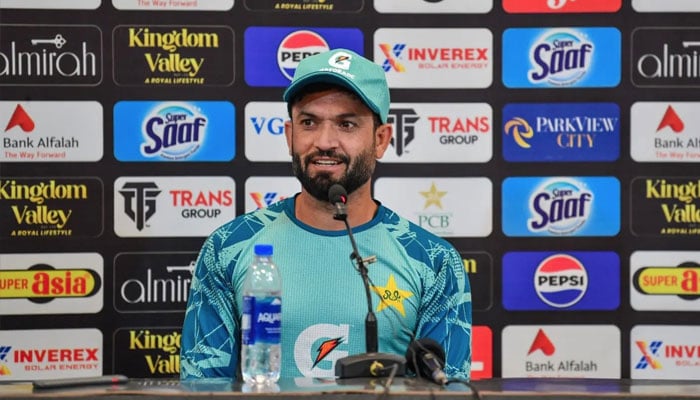 Debutant Kamran Ghulams press conference at Multan Cricket Stadium. — Facebook@TheRealPCB/file