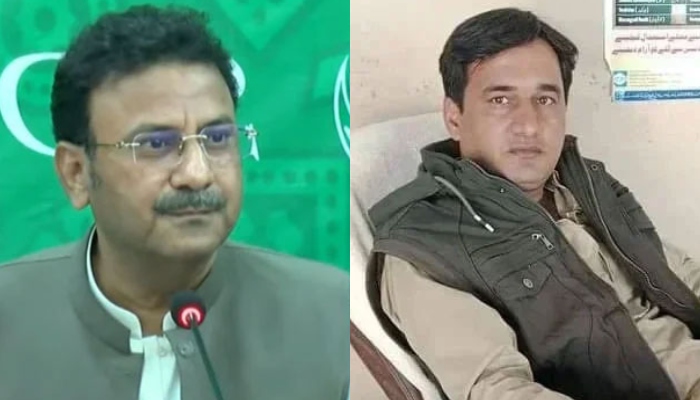 This combo of images shows, Sindh Home Minister Ziaul Hassan Lanjar (left) and Dr Shahnawaz Kumbhar (late). — YouTube/Geo News/X/@MushRajpar/File