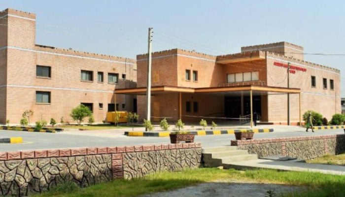 Bacha Khan Medical Complex (BKMC-MTI), Swabi seen in this image. — Bacha Khan Medical Complex, MTI Swabi website/File