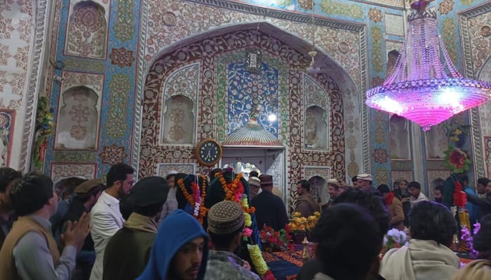 Representational image shows devotees attending the 382nd Urs celebrations of Hazrat Kaka Sahib on January 4, 2024. — Facebook@MalikSaqibAfridi