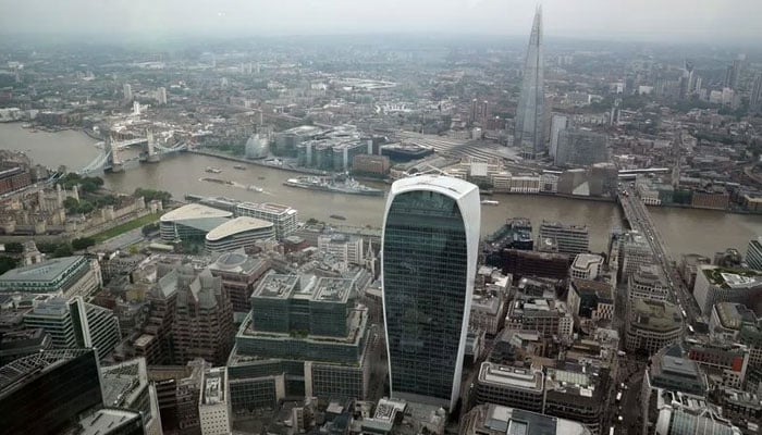 The representational image shows a general view of London from the construction site of 22 Bishopsgate in London. — Reuters/File