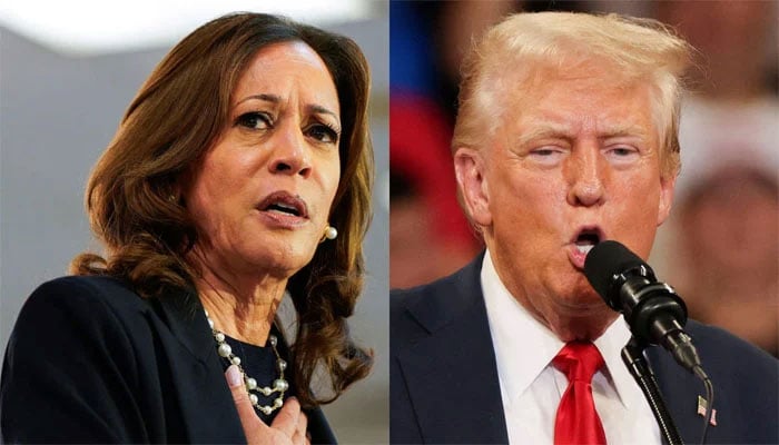 Vice president Kamala Harris (L) and former president Donald Trump —Reuters/Files