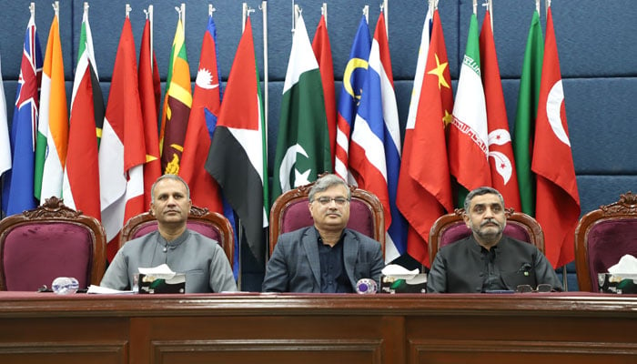 Participants attend the three-day 37th Annual Conference of the Asian Association of Open Universities (AAOU), at Allama Iqbal Open University on October 18, 2024. — Facebook@Allama Iqbal Open University