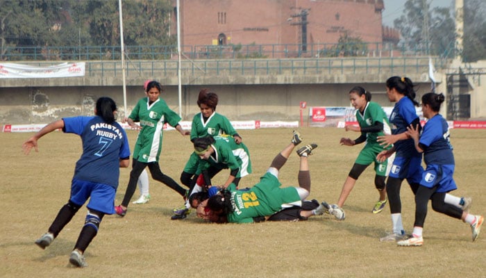 A representattional image of a womens rugby game.— Facebook@pakistanwomensrugby/file