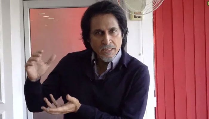 Former Pakistan cricketer Ramiz Raja speaks during a video released by PCB on December 10, 2021. — X/TheRealPCB