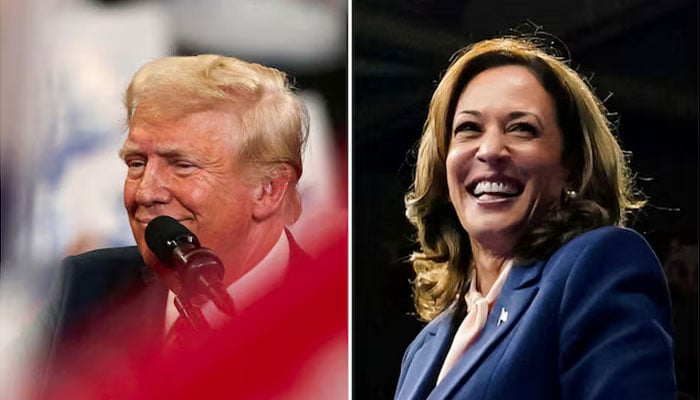 Former US president Donald Trump (left) and US Vice President Kamala Harris. — Reuters/file