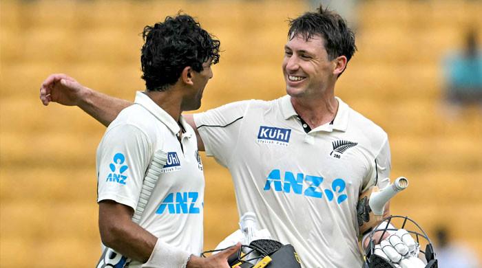 Young, Ravindra guide New Zealand to first win in India for 36 years