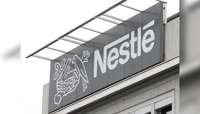 This representational image shows the companys logo at a Nestle plant in Konolfingen, Switzerland September 28, 2020. — Reuters