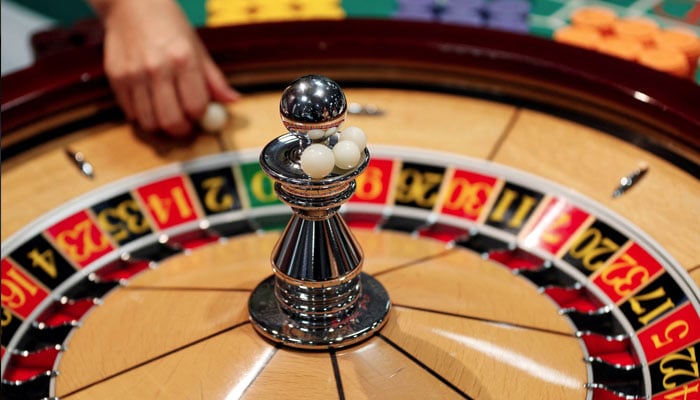 The spinning wheel on a roulette table is seen at Japan Casino School in Tokyo, Japan on August 4, 2018. — Reuters