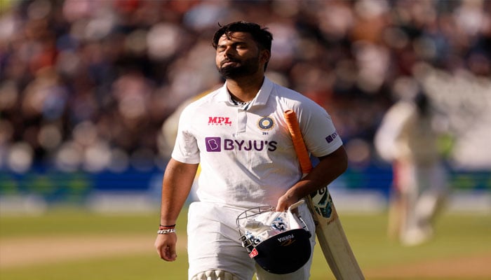 Indian batter Rishab Pant walking back to the pavilian. — Reuters/File