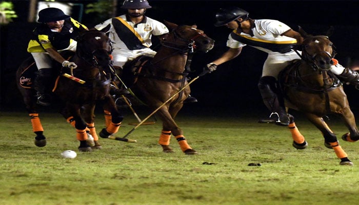 Polo players can be seen in this picture at Lahore Polo Club. —Facebook.com/Lahore Polo Club