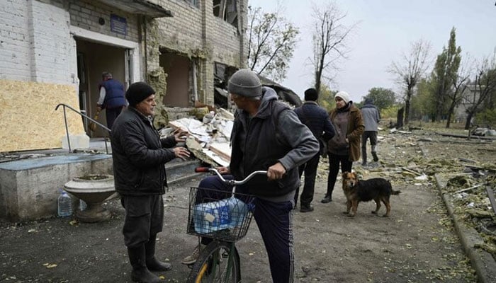 Ukrainian people seen in the outdoor. — AFP/file