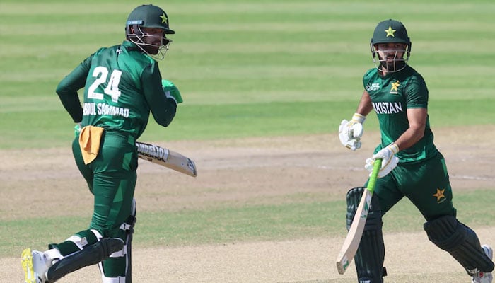 Pakistan Shaheen batters seen running during their game against UAE in the ACC Men’s T20 Emerging Teams Asia Cup. — X@TheRealPCB/file