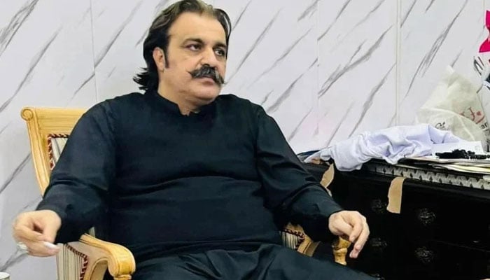 KP Chief Minister Ali Amin Gandapur can be seen in a picture released on February 23. 2024. —Facebook/@AliAminGandapur