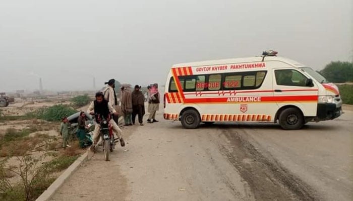 A representational image showing ambulances parked at an incident site. — Facebook@MyFri3nds1/File