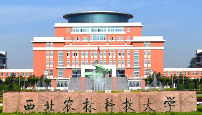 The front of a block of the Institute of Water-saving Agriculture in Arid Areas of China (IWSA), Northwest A&F University. —  Northwest A&F University website/File