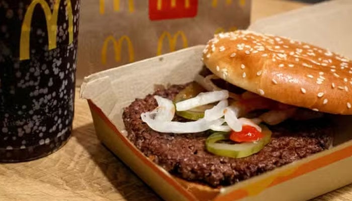 A McDonalds Quarter Pounder hamburger and coke, are seen in an illustration picture taken in New York City, United States, October 24, 2024. — Reuters