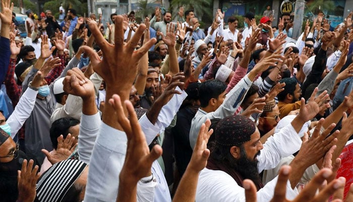 A representational image showing people attending a protest. — Reuters/File