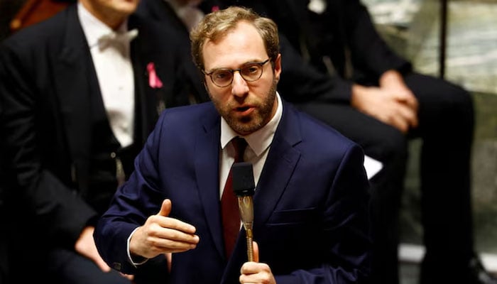 French Finance Minister Antoine Armand speaks during the questions to the government session at the National Assembly in Paris, France on October 22, 2024. — Reuters