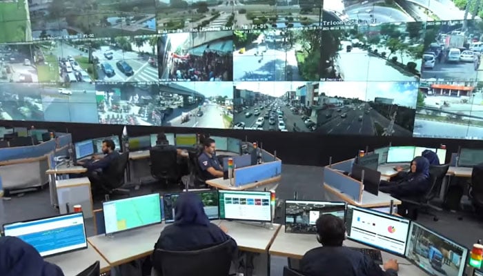 This still taken from a video released on November 18, 2023, shows an inside view of the PSCA. — Facebook@punjabsafecities