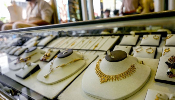 A photo of jewellery shop taken on June 26, 2024. — AFP