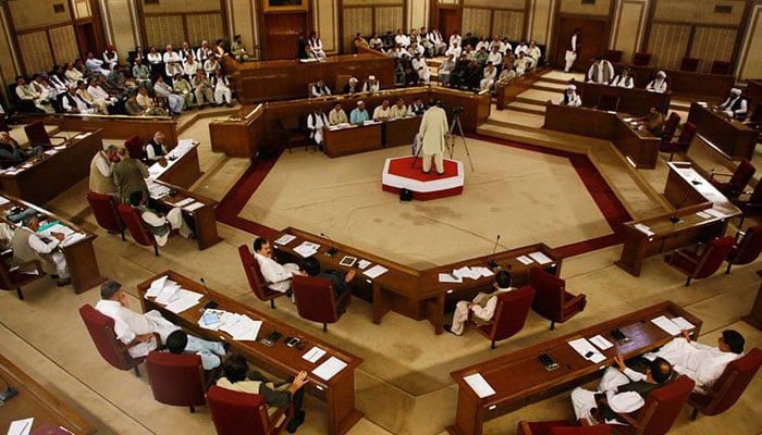 A view of Balochistan Assembly during the a session. — Online/File