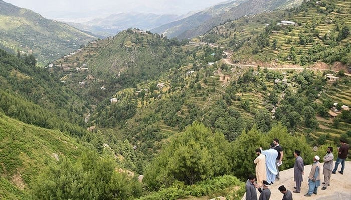 This representational image shows a hilly area in Abbotabad city in Khyber Pakhtunkha province of Pakistan. — AFP/File