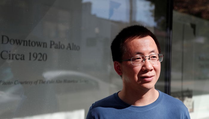 Zhang Yiming, founder and global CEO of ByteDance, poses in Palo Alto, California, US on March 4, 2020. — Reuters