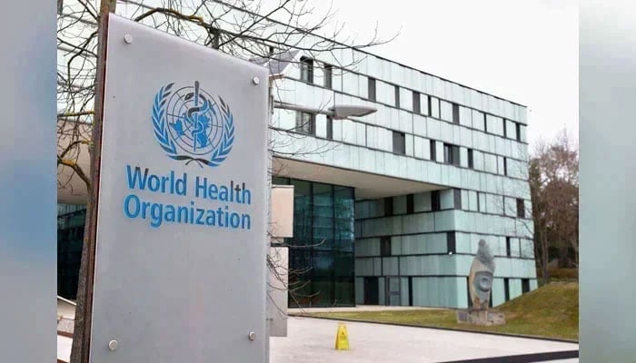 A logo is pictured outside a building of the World Health Organisation (WHO). — Reuters/File