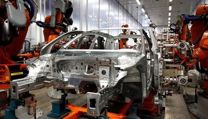 A file photo of a Large-Scale Manufacturing (LSM) unit of car plant in Pakistan. — Reuters/File