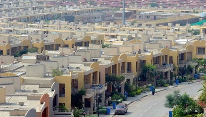 This representational image shows a residential area in a housing society can be seen in this picture. — AFP/File