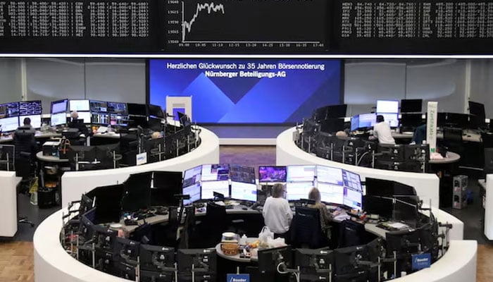 The German share price index DAX graph is pictured at the stock exchange in Frankfurt, Germany on  October 18, 2024. — Reuters