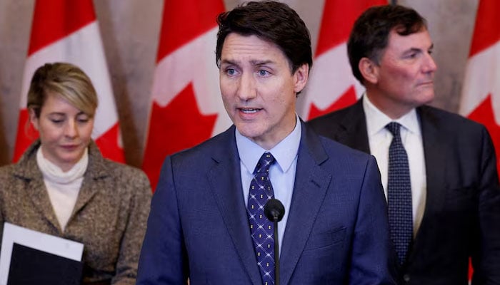 Canadas Prime Minister Justin Trudeau, takes part in a press conference about the Royal Canadian Mounted Polices investigation into violent criminal activity in Canada with connections to India,on Parliament Hill in Ottawa, Ontario, Canada. — Reuters/File