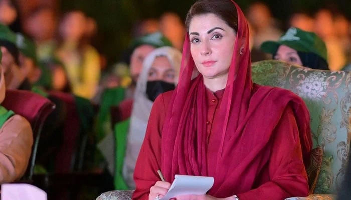 Punjab Chief Minister Maryam Nawaz sits during an event.— Instagram@maryamnawazofficial/file