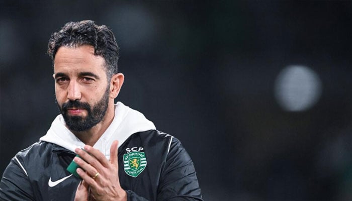 Ruben Amorim, who appears to be on brink of becoming Manchester Uniteds new manager, seen clapping.— AFP/file