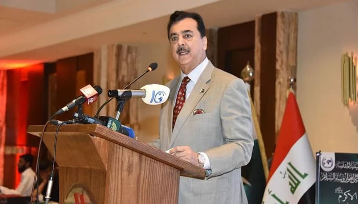 Senate Chairman Syed Yousuf Raza Gilani addressing a session. — Facebook/@YRGillani/File