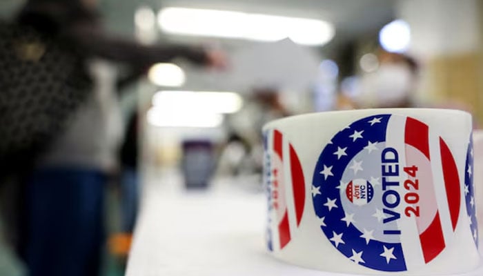 A view shows I voted stickers at a PS in Nathan Straus Elementary School, on Election Day in Manhattan, New York City.— Reuters/File