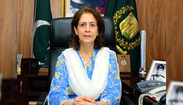 Federal Secretary Information and Broadcasting Ambreen Jan seen this image. — APP/File