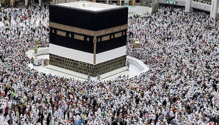 Pilgrims circle the Kaaba as they pray at the Grand Mosque, during the annual haj pilgrimage in the holy city of Mecca, Saudi Arabia on July 12, 2022. — Reuters