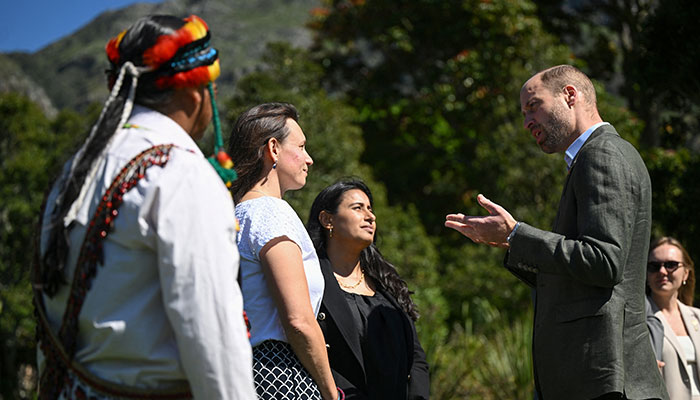 Britains Prince William meets the 2024 Earthshot Prize Finalists at the Kirstenbosch Gardens, in Cape Town, South Africa on November 6, 2024. — Reuters