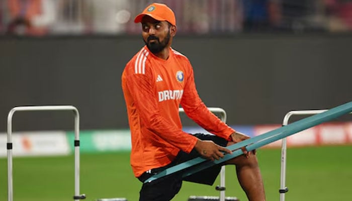 Indias KL Rahul during practice. — Reuters/File