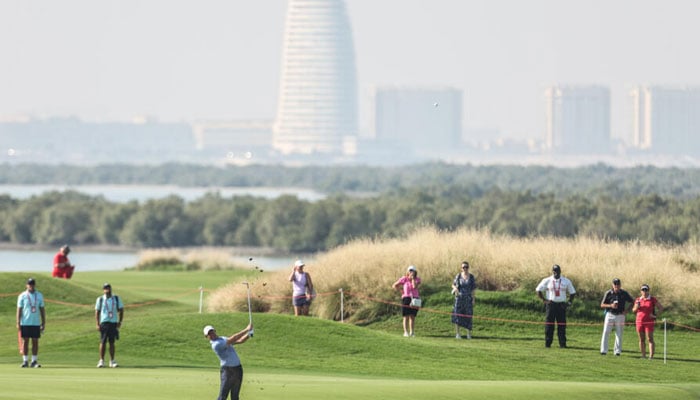 A view of golf ground while a player can be seen in action. — AFP/File